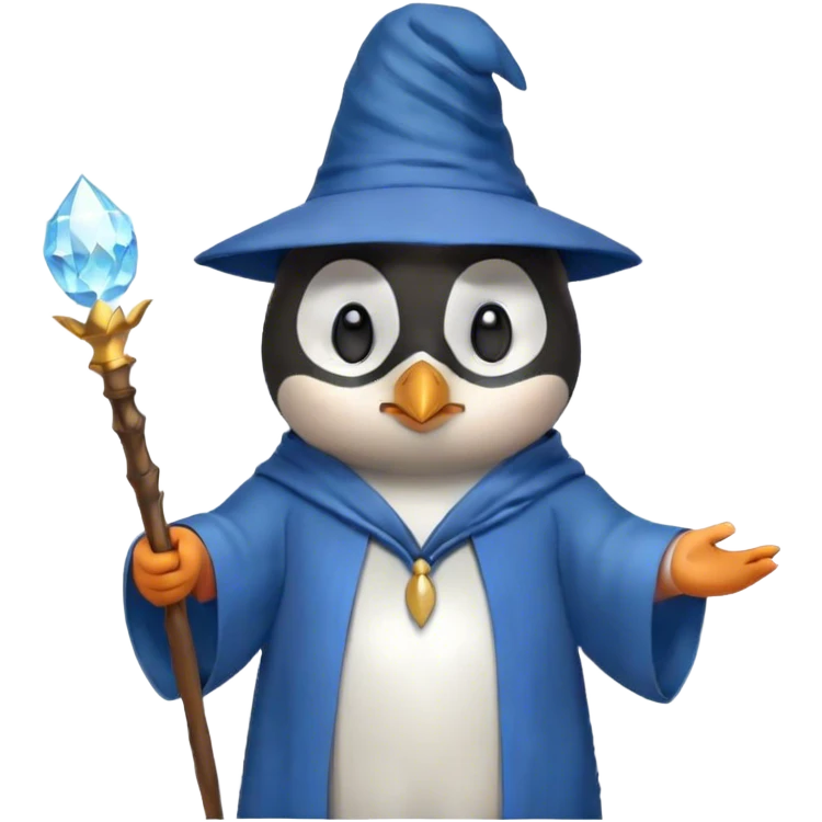 Penguin Wizard emoji