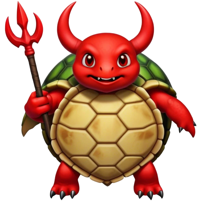 A devil in a turtle carapace  emoji