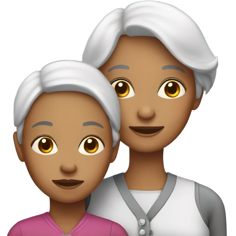 Grandmother with a girl emoji