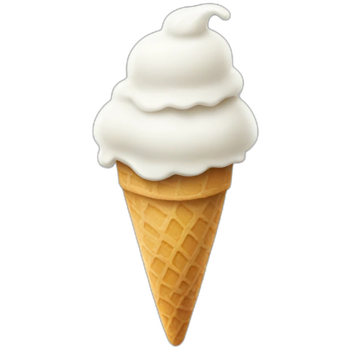White ice-cream pot emoji