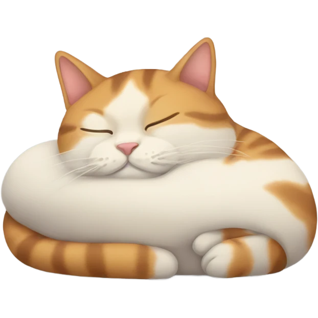 Cat sleeping emoji