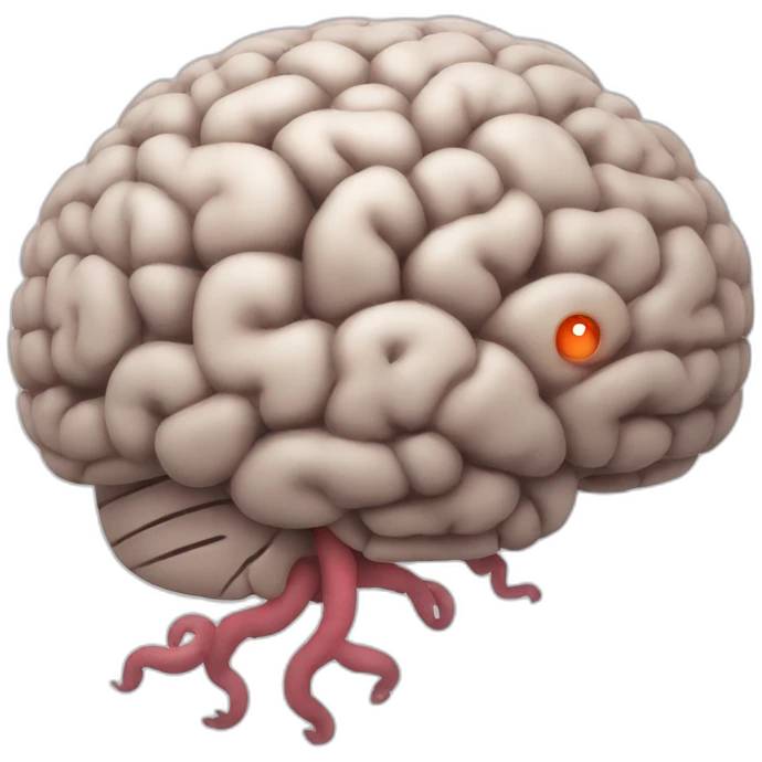 brain and worms together emoji