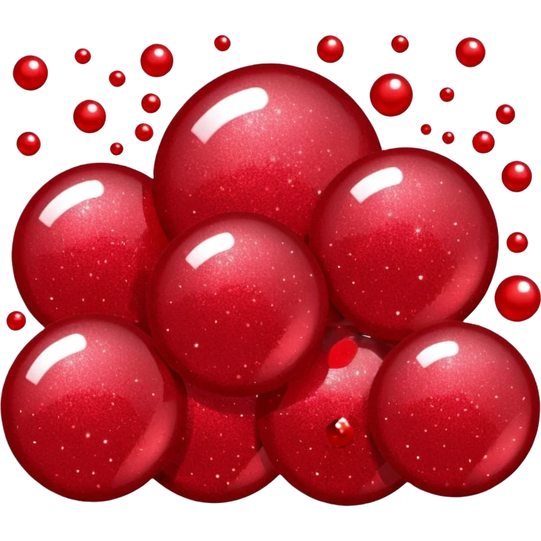 red glitter confirm check emoji