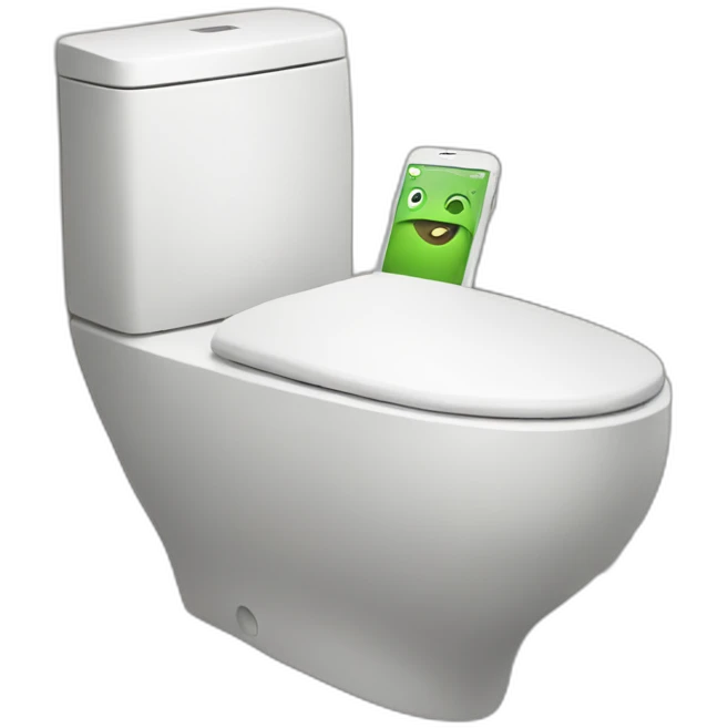 iphone in toilet emoji