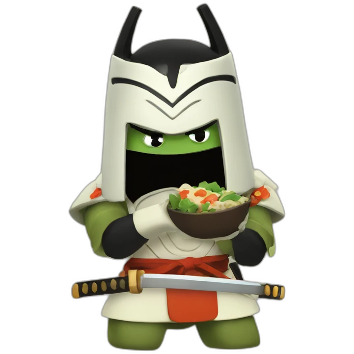 samurai jack eating emoji