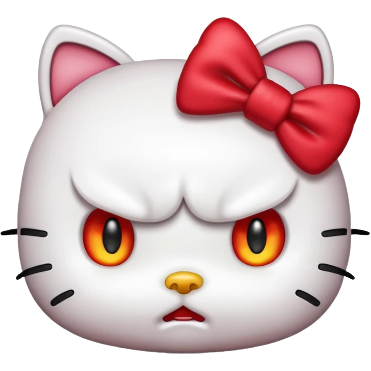 Angry hello kitty  emoji