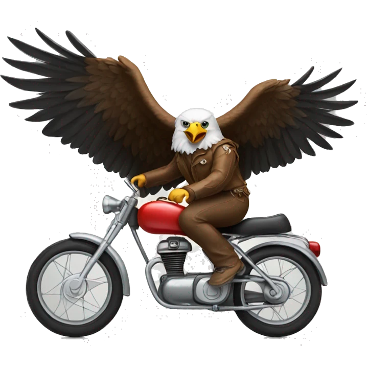 Eagle Riding a Bike emoji