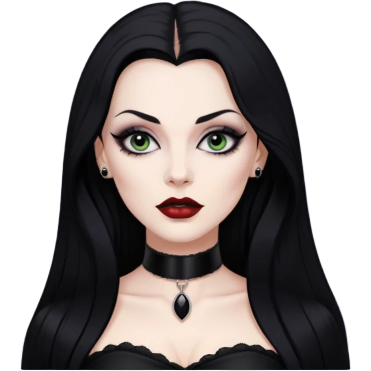 vampira com choker emoji
