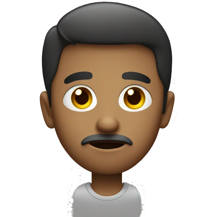 interested curious guy holding his hands together, raising one eye brow, mogging emoji