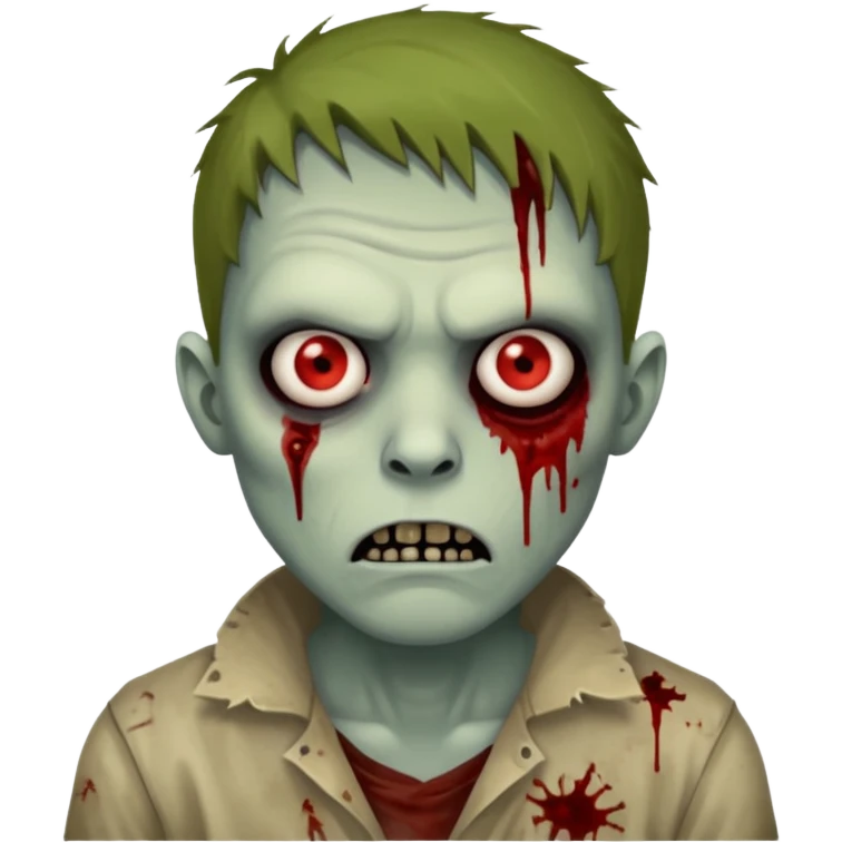 mad zombie emoji