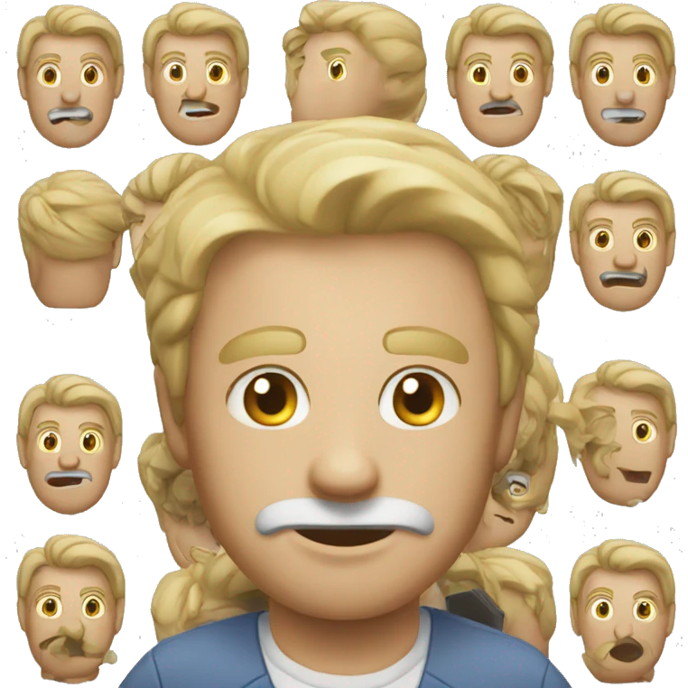 very busy man emoji