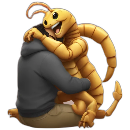 Animals scorpion hugs leo emoji