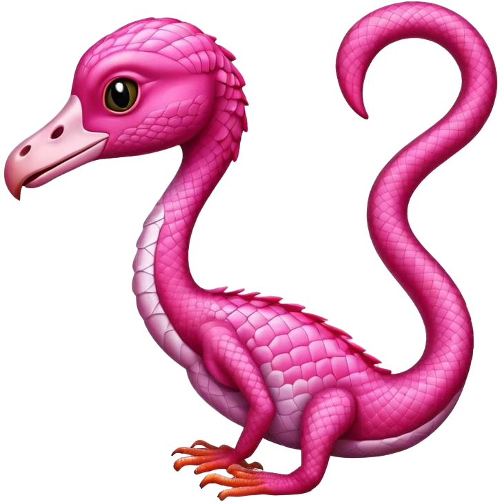 Flamingo gecko  emoji