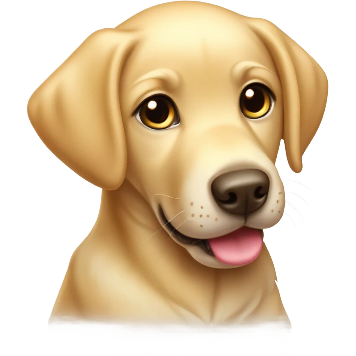 Labrador golden cute emoji