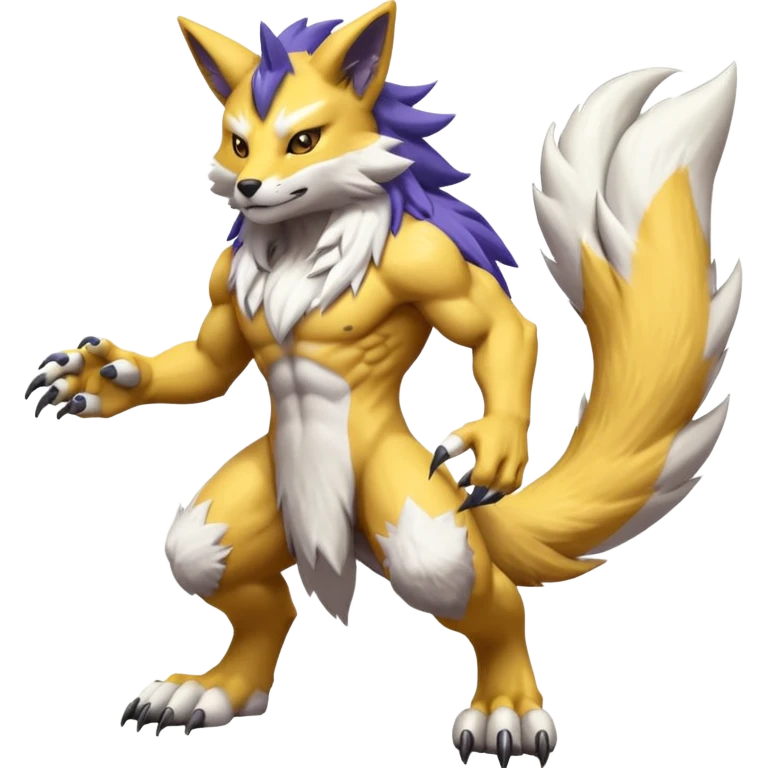 WereGarurumon-Renamon-fusion-hybrid-creature (full body emoji