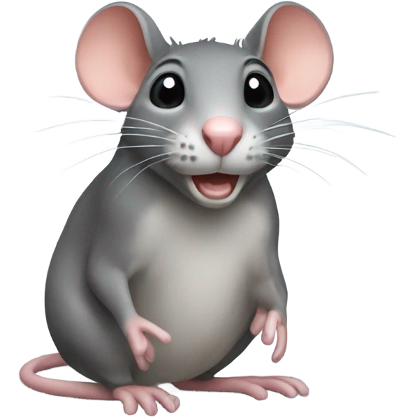 A rat in a tootoo emoji