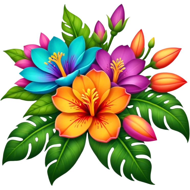 Exotic flowers emoji