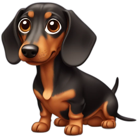 Dachshund dog emoji