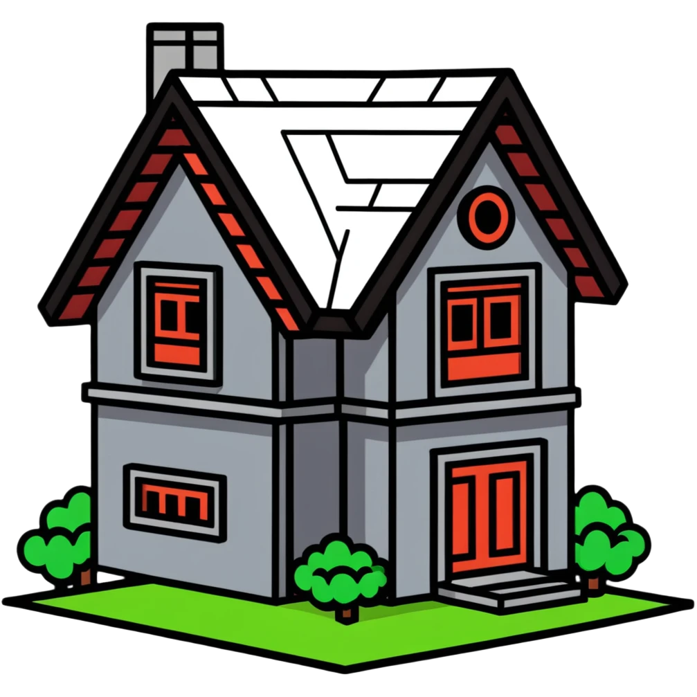 Minecraft house emoji