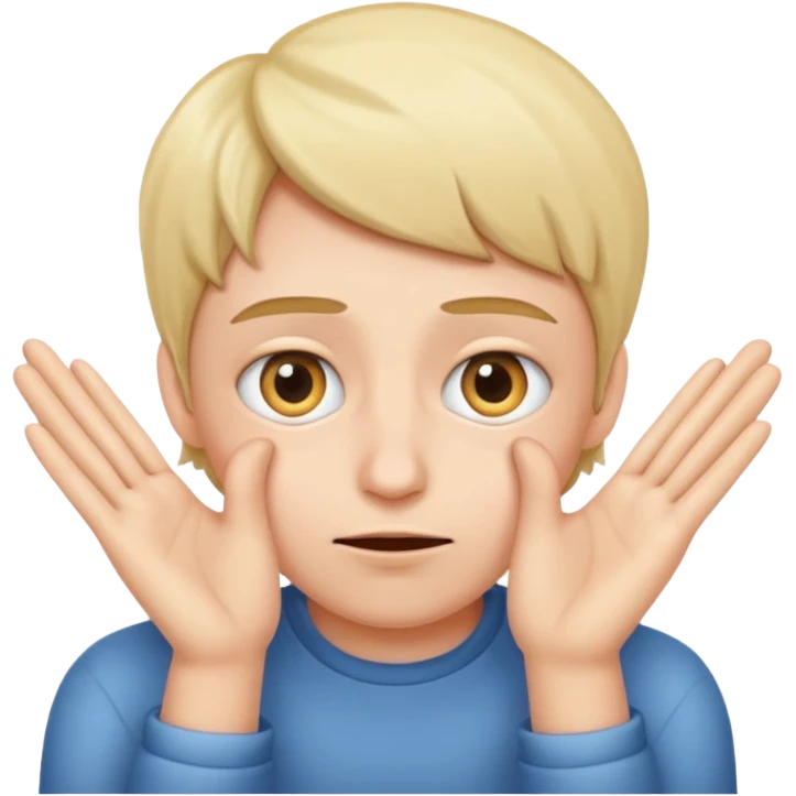 Peeking eyes through fingers emoji