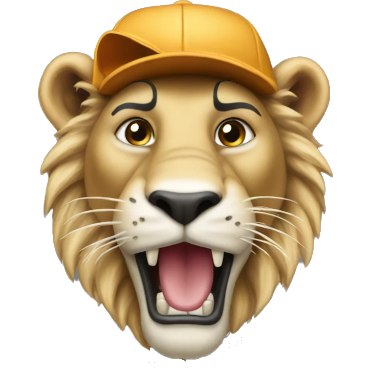 a baseball lion emoji