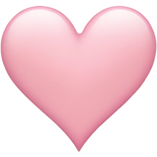 Cute light pink heart emoji