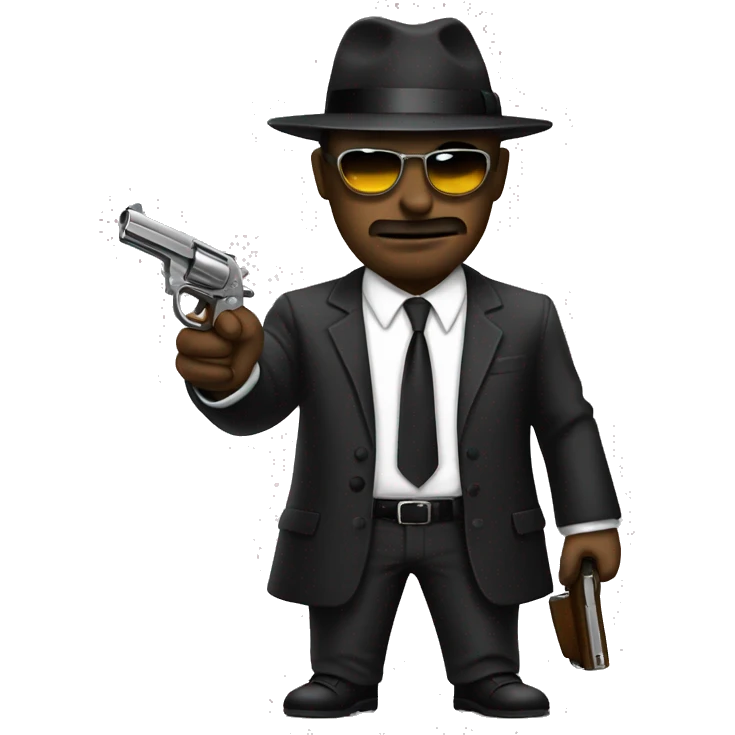 mafia with pistol emoji