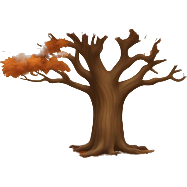 Autumn tree emoji