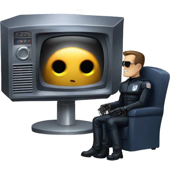terminator t1000 watching tv emoji