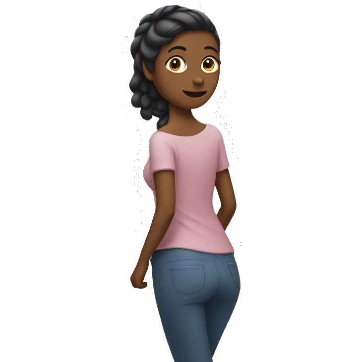 woman with back ach emoji