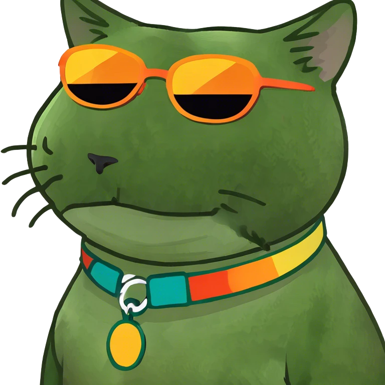 Cat with sunglasses emoji