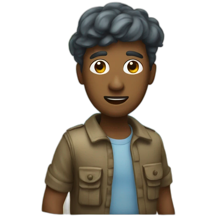 Homme en bord de mer emoji