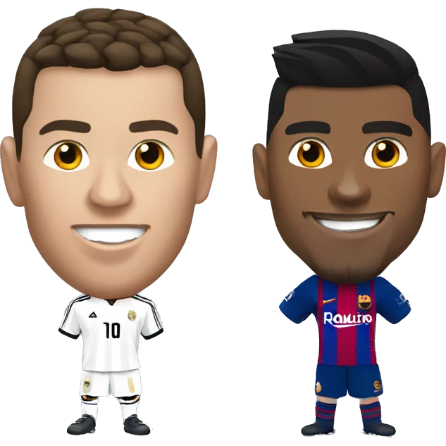ronaldo med messi emoji