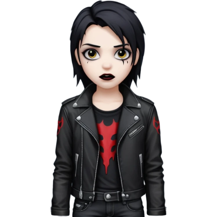 emo rockstar nonchalant vampire emoji
