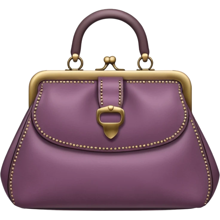 Mauve vintage purse emoji
