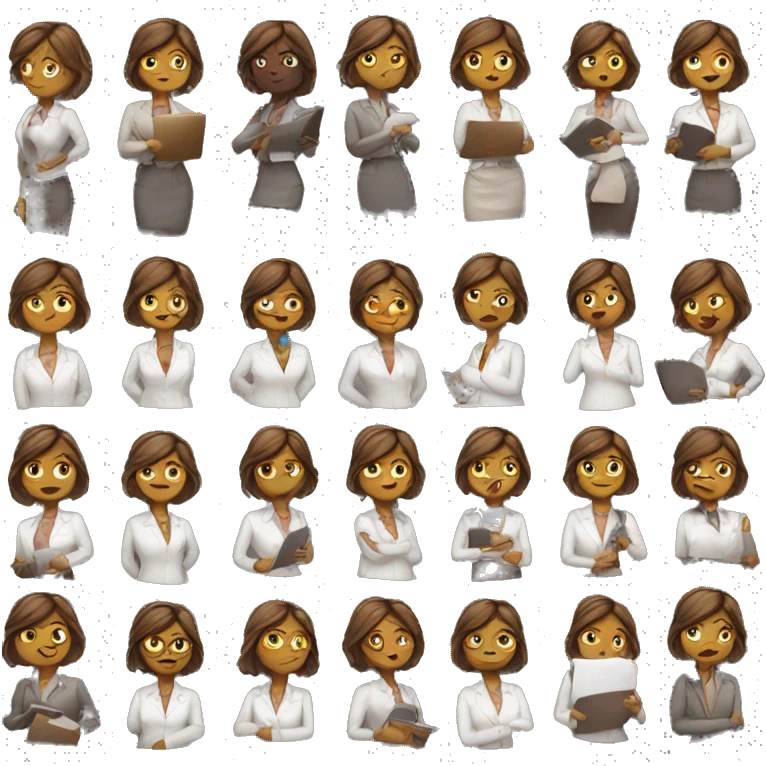 busy working girl emoji