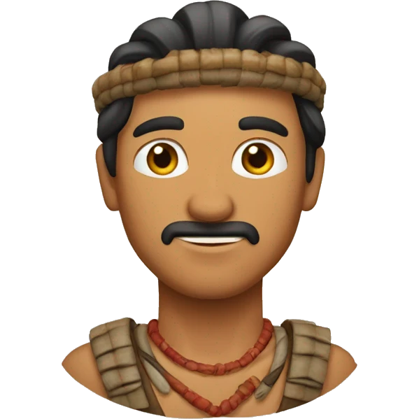 hombre indio serrando caracoles emoji
