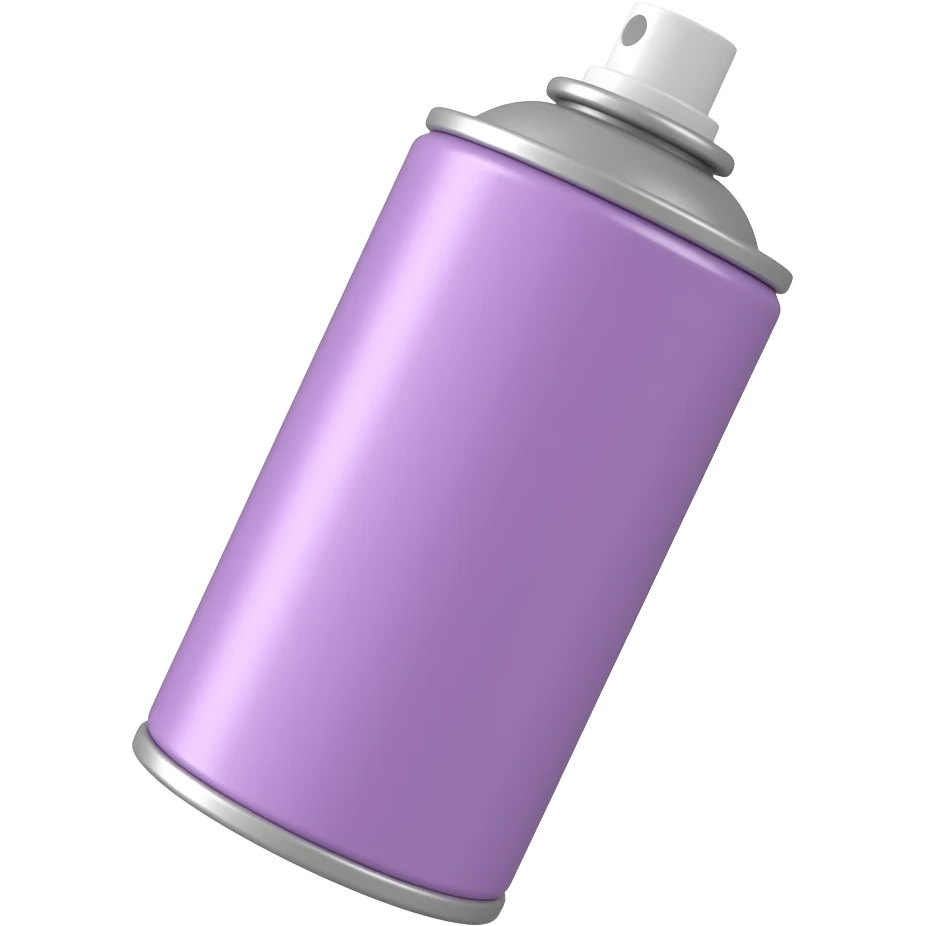 Purple cylinder spray bottle emoji