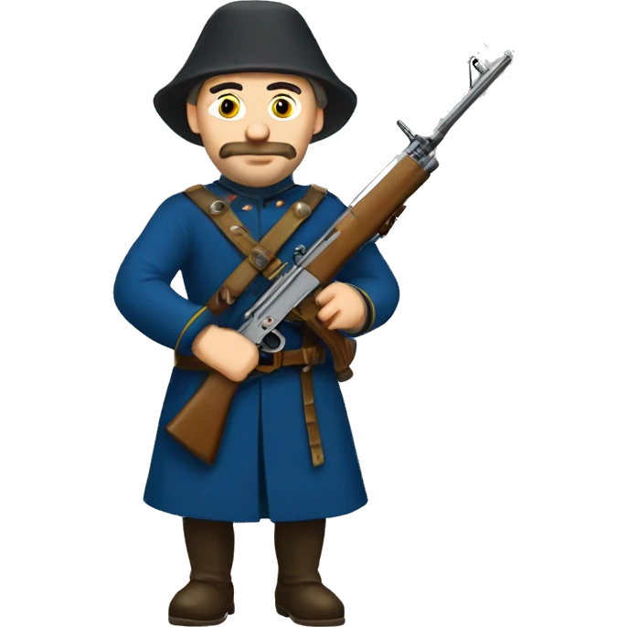 ukrainian cossack with rifle emoji