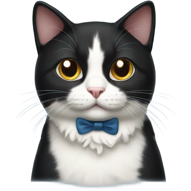 Tuxedo cat emoji
