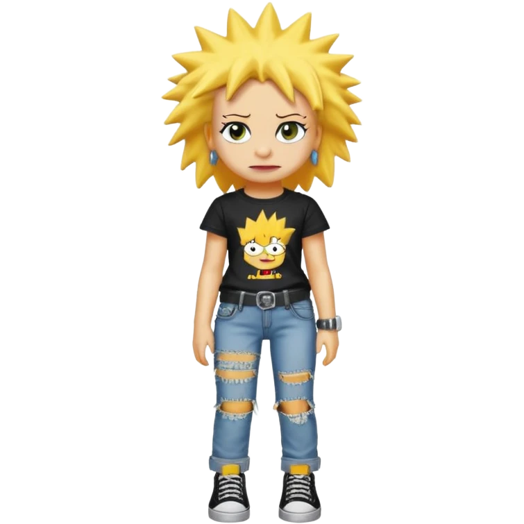 Lisa Simpsons qui est une punk emoji