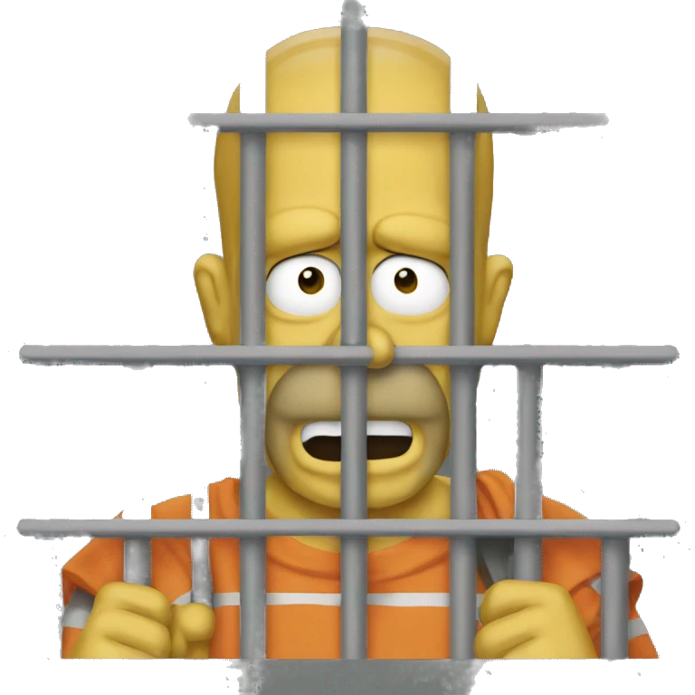 homer in jail emoji