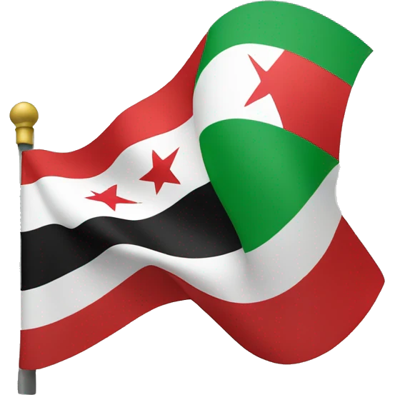 The flag of the syrian revolution  emoji