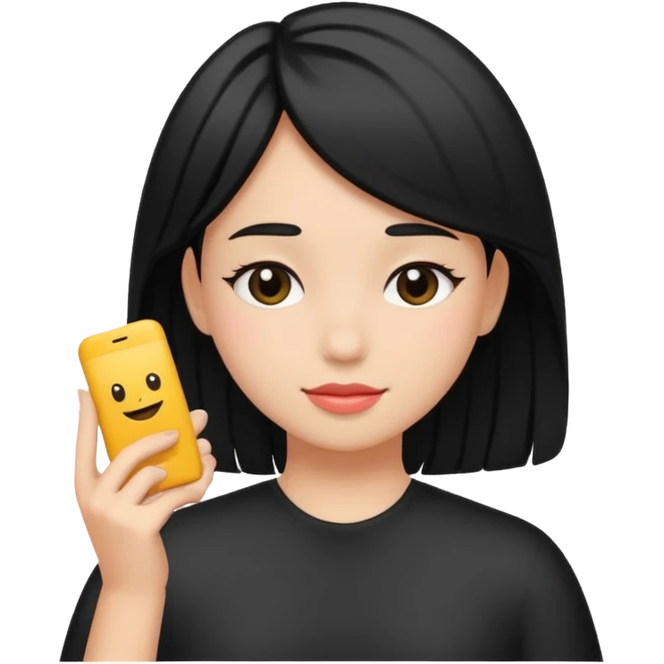 Girl Selfcare Hairblack emoji