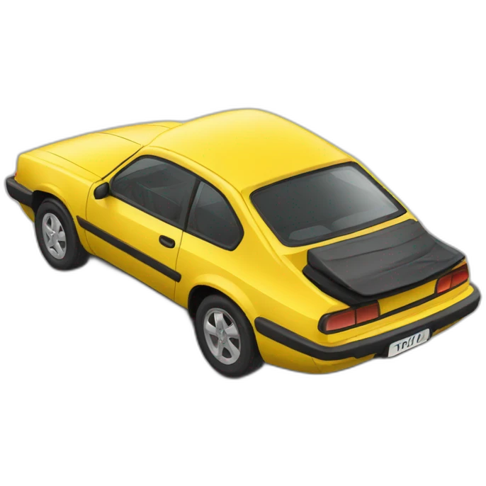 voiture jaune emoji