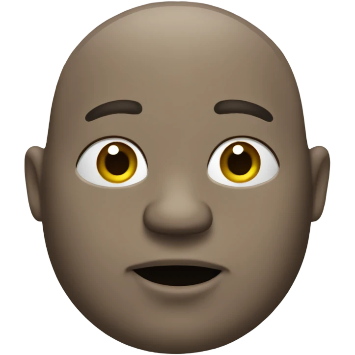 fat bald man with bad breath no mustache  emoji