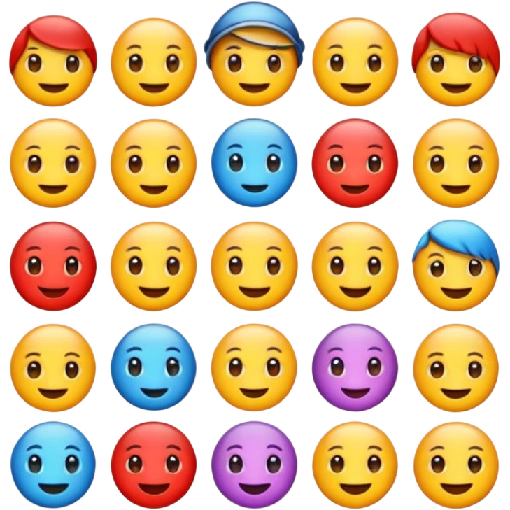 generate 100 emoji ideas for kids emoji