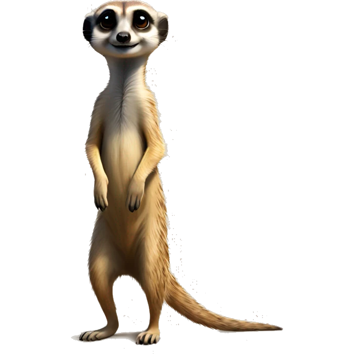 Meerkat standing emoji