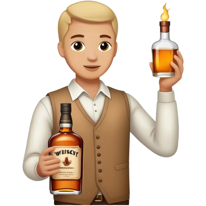 Con botella de wiskey  emoji