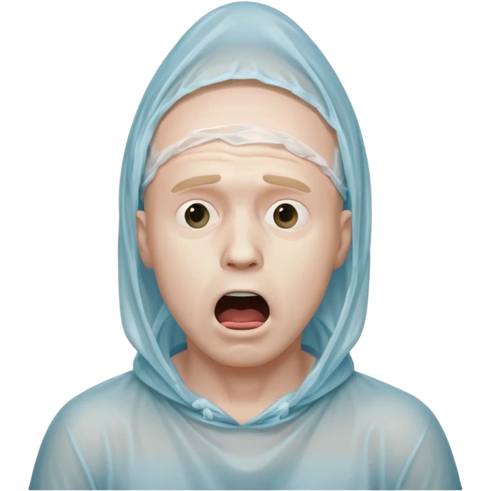 torture, man choking plastic bag emoji